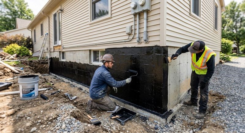 Concrete Foundation Sealing in Fredericksburg, VA